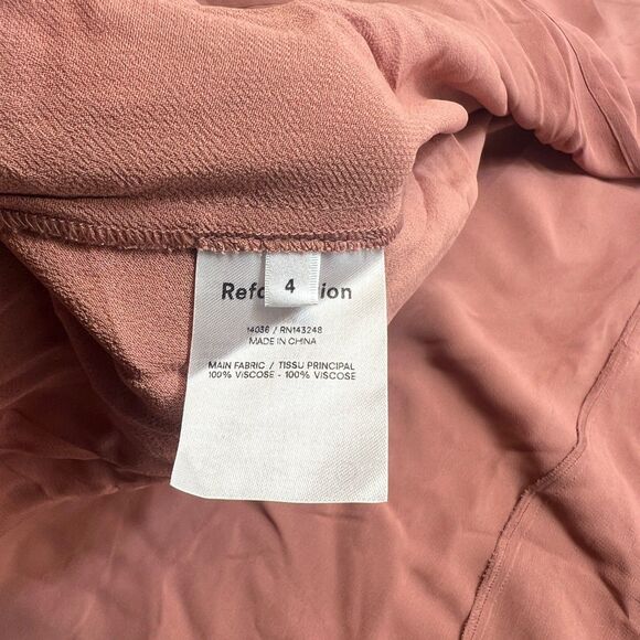 Reformation Twilight in Praline Side Slit Georgette Midi Tank Dress 4 - Picture 10 of 10